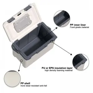 KOOLYOUNG  Hot sale 28L insulin pen insulation thermal mobile trolley portable outdoor cooler box with accessories for travel fishing