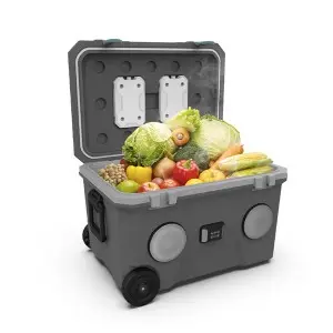 KOOLYOUNG  Direct Sales 68L portable bluetooth speaker audio player made in china beer cooler box with wheels for picnic