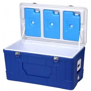 KY80B Outdoor 80L Hard Plastic Cooler box Fridge Ice Chest Cooler Box Portable