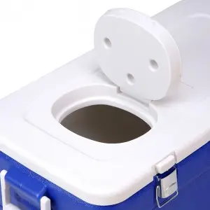 KYL52 52L Blue Color wheeled Outdoor Picnic Camping Ice chest Cooler Box