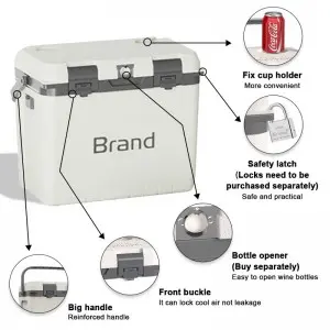 KOOLYOUNG  hot sale 20L Insulated Portable with Handle portable commercial luxurious beer cooler box with bottle opening