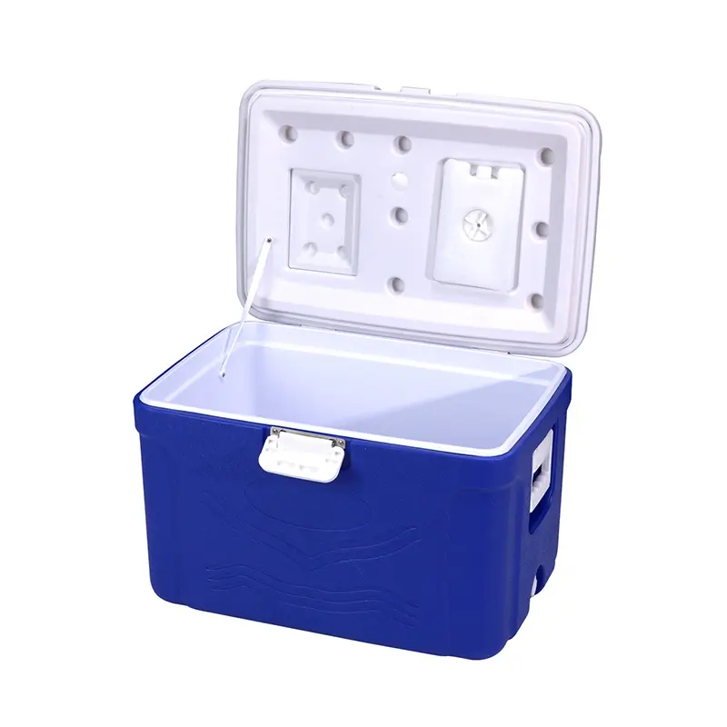 KY101 50L Plastic Portable Fruits Meat Fresh Beverage Drink Cooler Box (1)