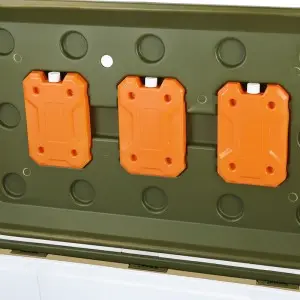 KY145 Outdoor Camping And Fishing 145L Cooler Ice Box With Three Ice Pack