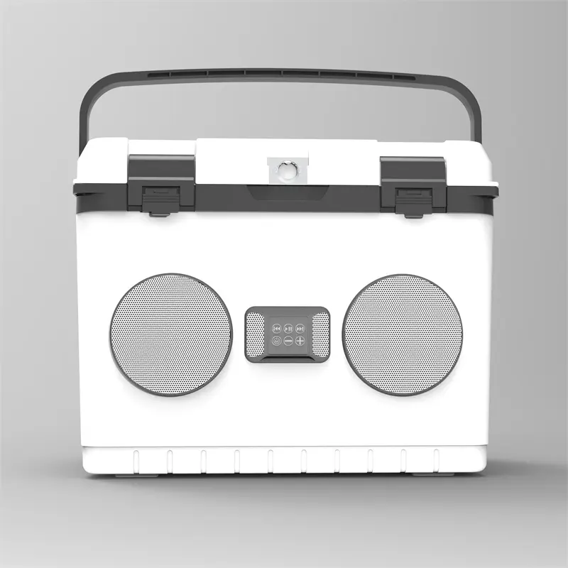 KOOLYOUNG  New Arrival 20L reusable Built-in FM Radio speakers audio system sound Popular Speaker Cooler Box Music for beach